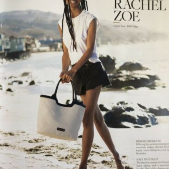 Curateur Rachel Zoe Summer Capri Tote Bag Natural - Picture 2 of 4